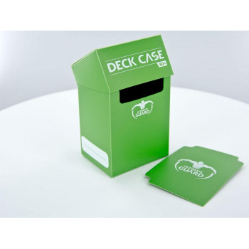 GREEN DECK CASE 80+ CAJA DE CARTAS TAMAÑO ESTANDAR VERDE ULTIMATE GUARD