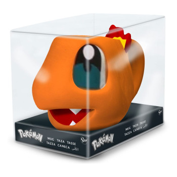 TAZA CHARMANDER 3D 385 ml....