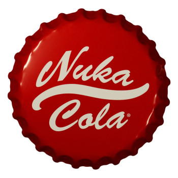 PLACA DE CHAPA NUKA COLA...
